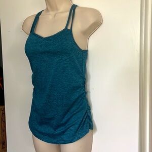 Black Diamond Six Shooter Active Tank Top rock climbing activewear - Fjord Blue